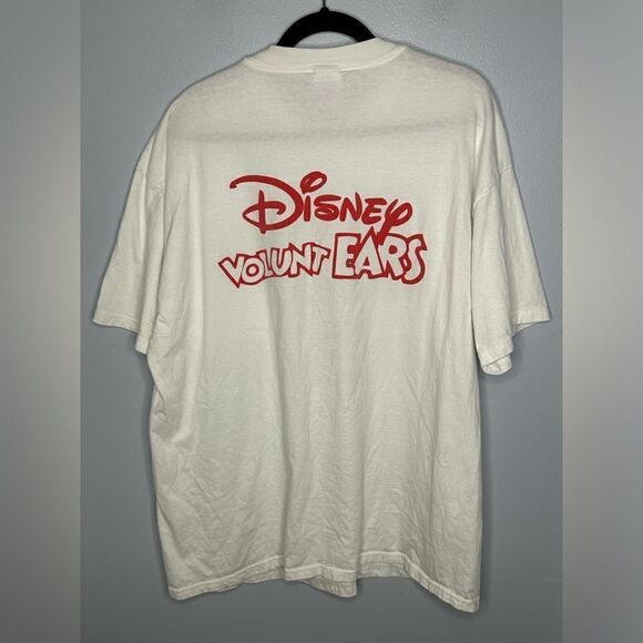 Vintage Disney Mickey Mouse Volunt Ears Shirt Single Stitch 90s Beefy-T Hanes - Picture 2 of 4